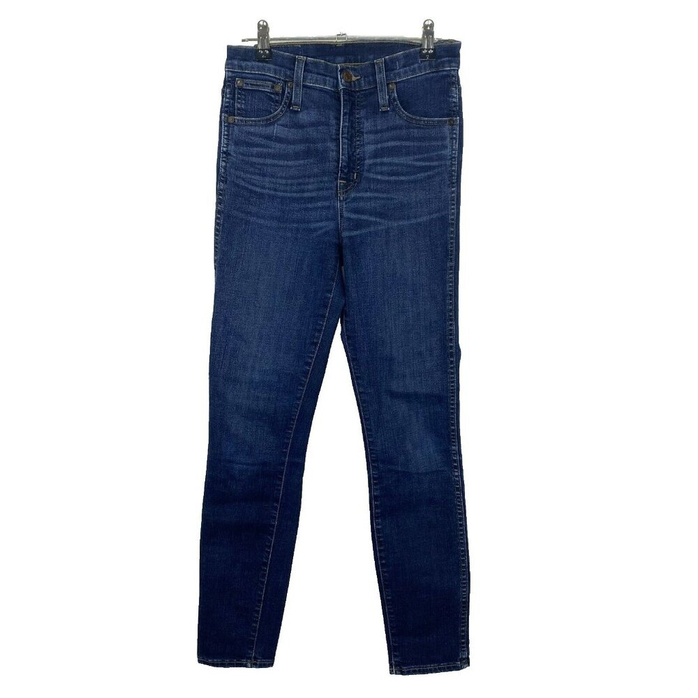 Madewell Jeans Womens Size 25 x 28 10” High Rise Skinny Blue Denim